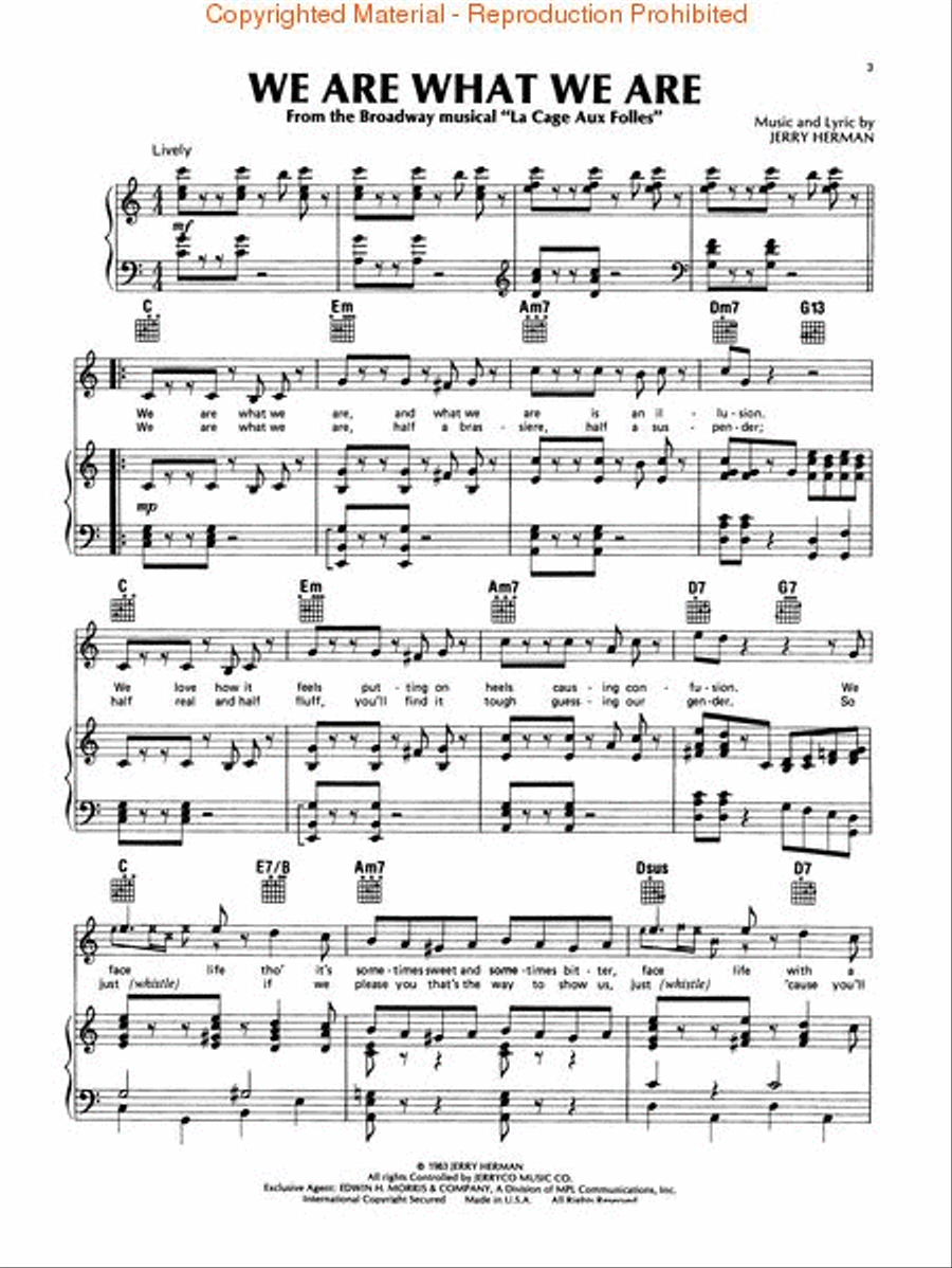La Cage Aux Folles La Cage Aux Folles Piano, Vocal, Guitar scores gallery preview page 2