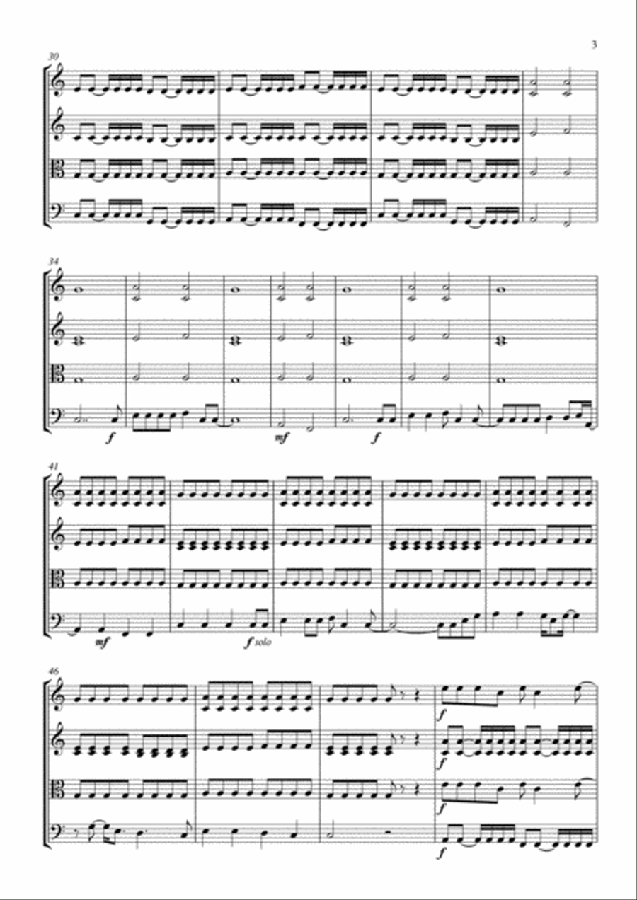 Little Talks String Quartet scores gallery preview page 3