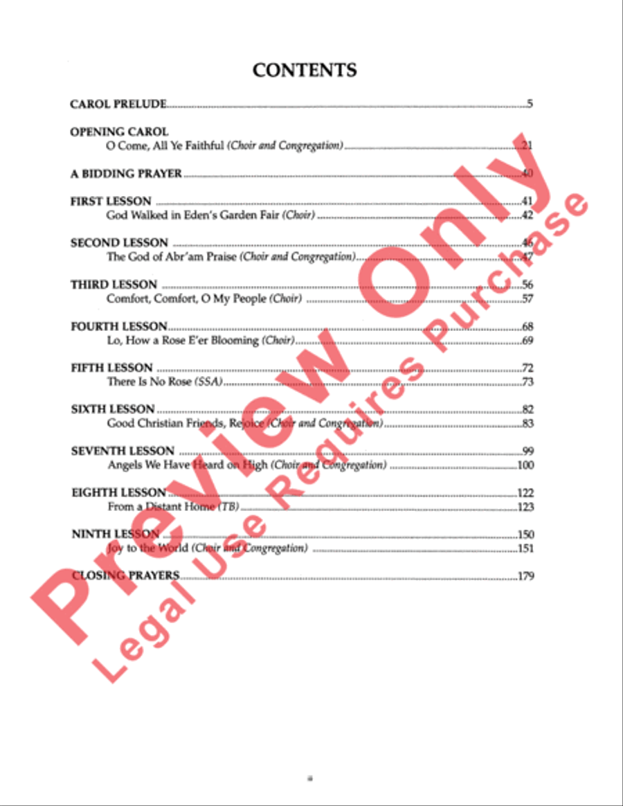 A Festival of Lessons and Carols Choir scores gallery preview page 4