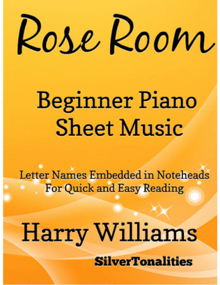 Book cover for Rose Room Beginner Piano Sheet Music