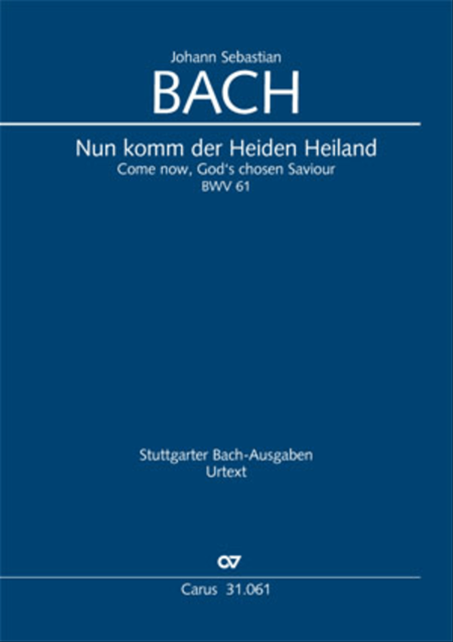 Now come, the nation's Saviour (Nun komm, der Heiden Heiland) Viola scores gallery preview page 1