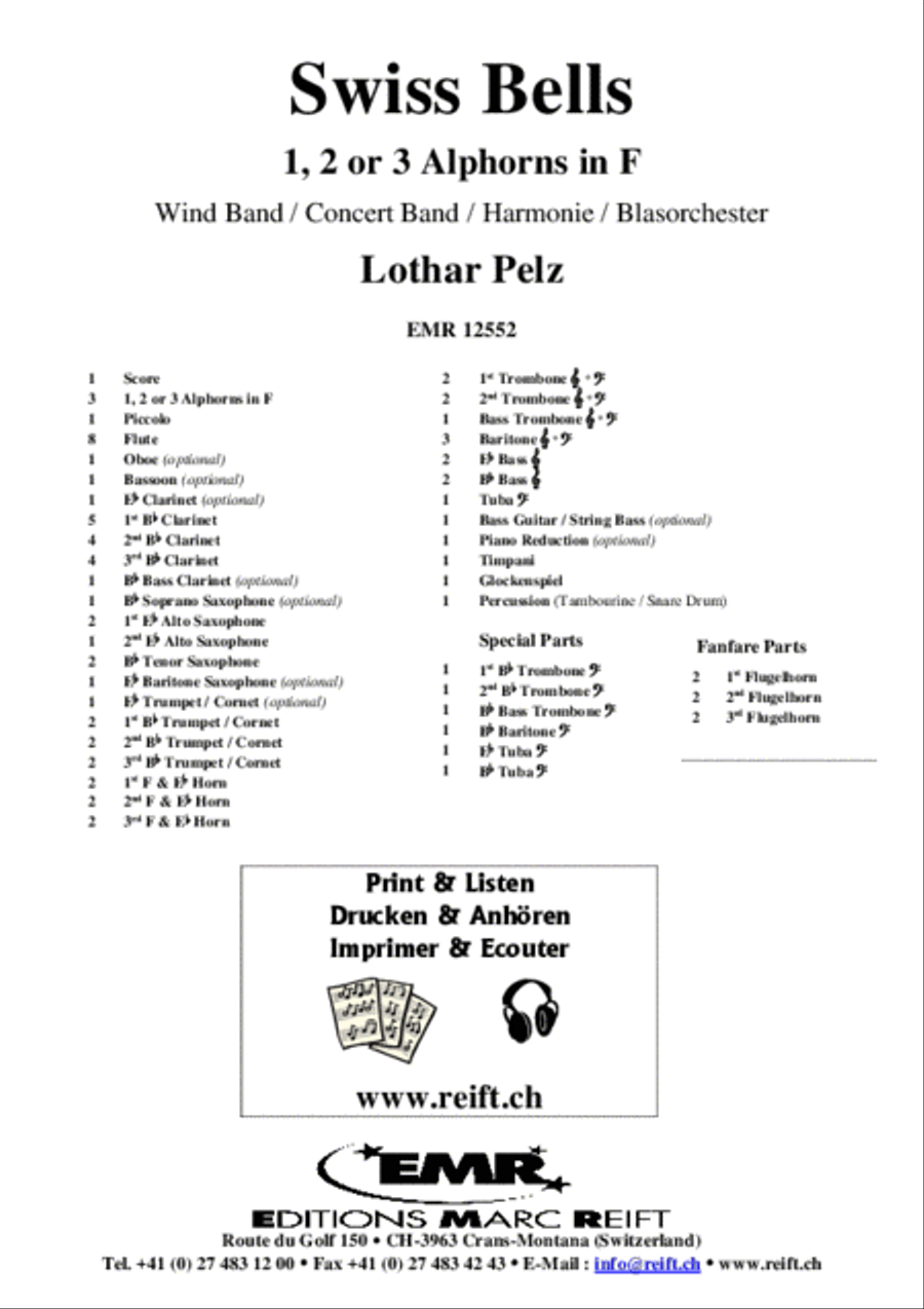Swiss Bells Concert Band scores gallery preview page 2