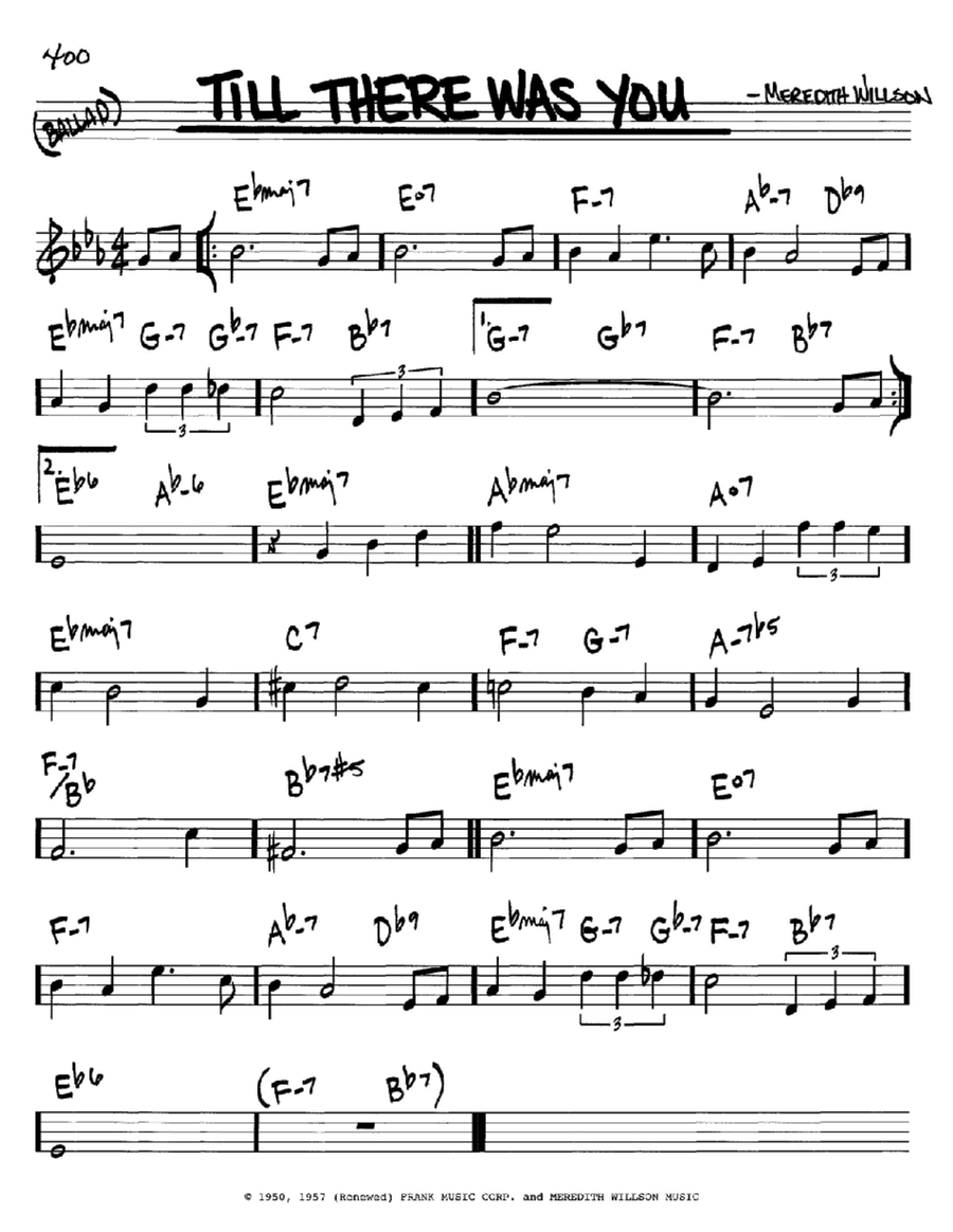 Till There Was You C Instrument scores gallery preview page 1