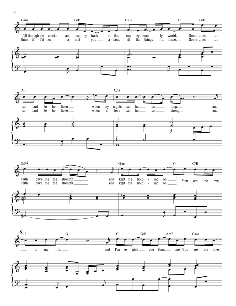 Love Of My Life Piano, Vocal scores gallery preview page 2