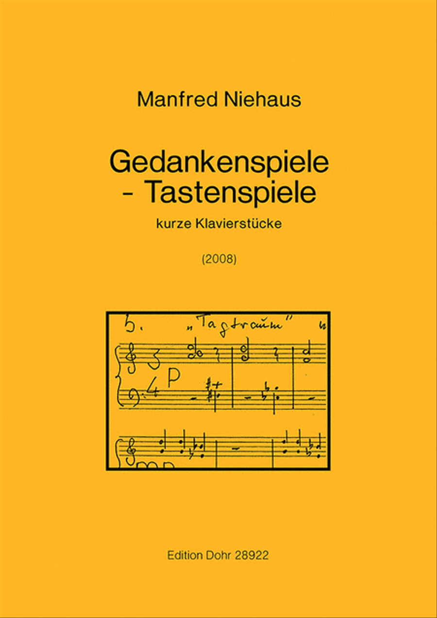 Gedankenspiele - Tastenspiele (2008) -kurze Klavierstücke- Piano Solo scores gallery preview page 1