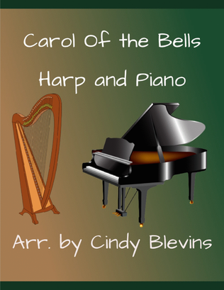 Book cover for Carol of the Bells, Harp and Piano Duet