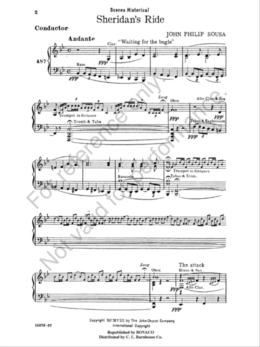 Sheridan's Ride Sheridan's Ride Concert Band scores gallery preview page 3