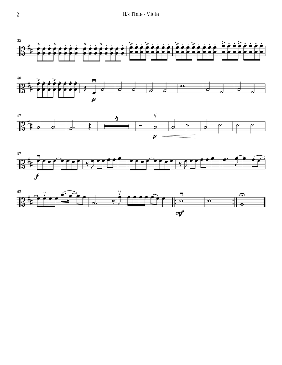 It's Time String Quartet scores gallery preview page 6