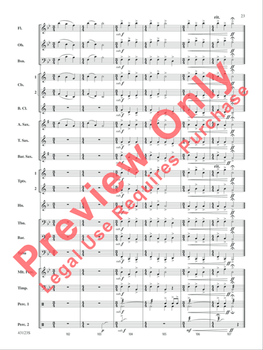 Minecraft Minecraft Concert Band scores gallery preview page 23