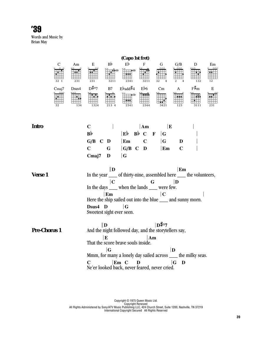 '39 Acoustic Guitar scores gallery preview page 1