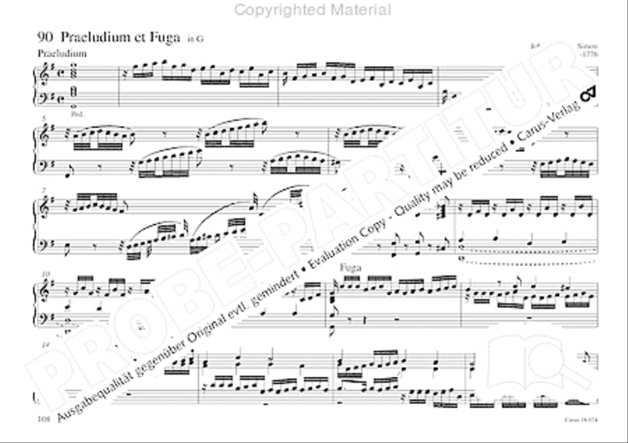 Organo pleno. Orgelstucke zum Ein- und Auszug Organ Solo scores gallery preview page 116
