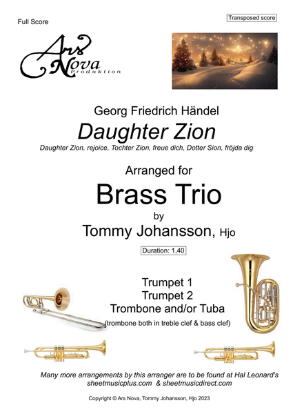 Daughter Zion (Brass Trio) image number null