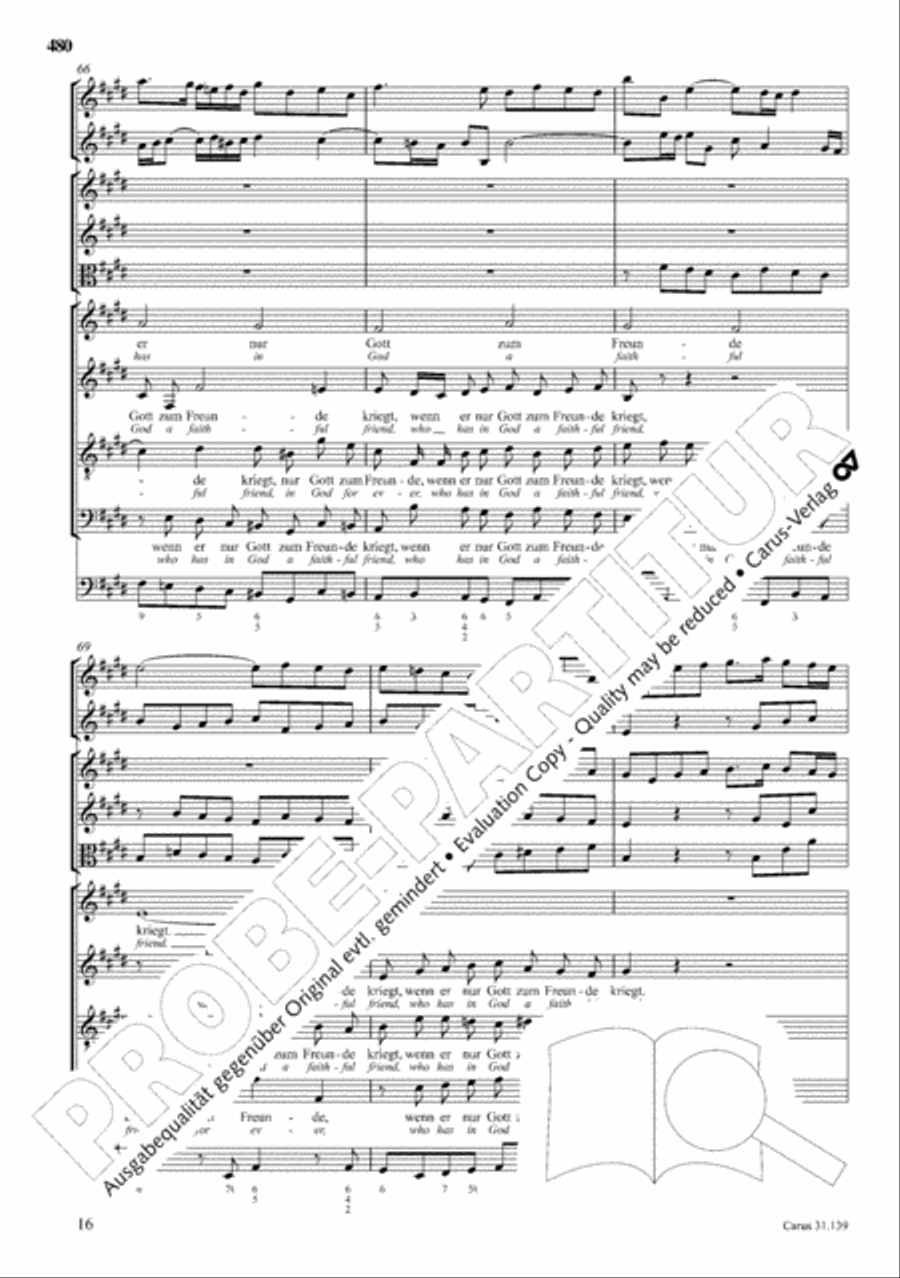 The Complete Sacred Vocal Works (Das geistliche Vokalwerk) Voice scores gallery preview page 481