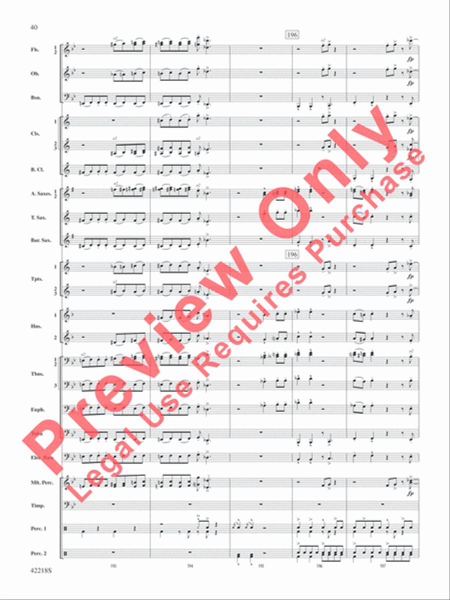 Tower of Power Greatest Hits Concert Band scores gallery preview page 41