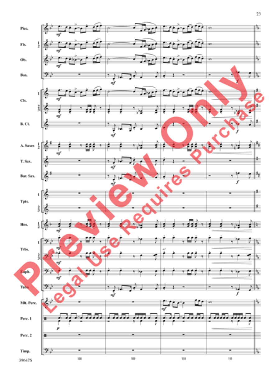 Oak Island Odyssey Concert Band scores gallery preview page 24
