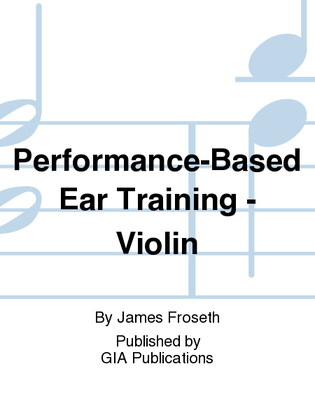 Book cover for Performance-Based Ear Training - Violin
