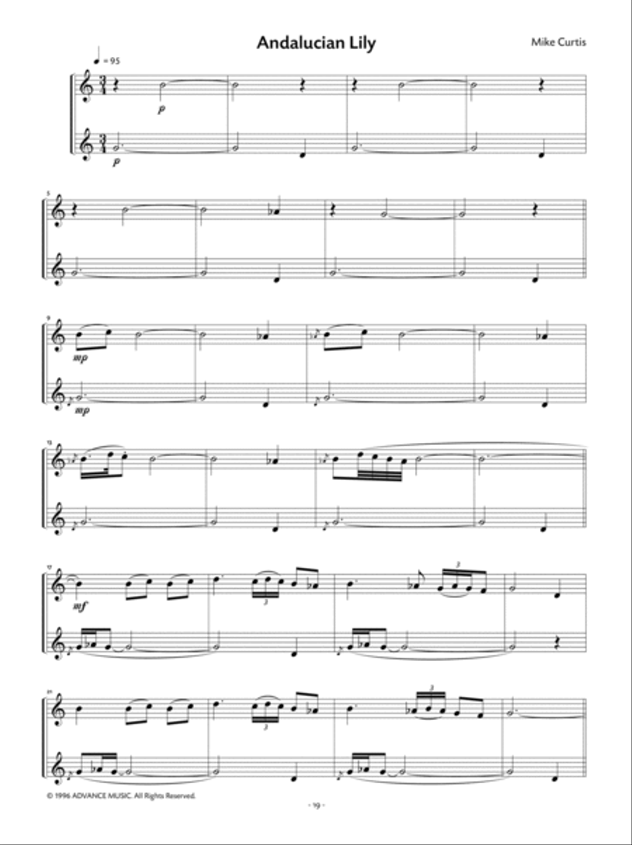 Ten Klezmer Duos, Volume 1 Clarinet Duet scores gallery preview page 9