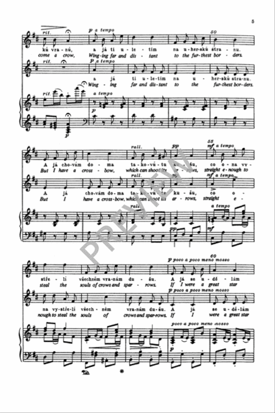 Flow, Danube, Ebb and Flow (from Moravian Duets) 2-Part scores gallery preview page 6
