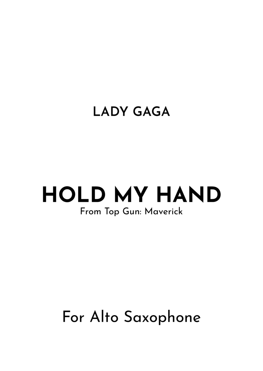 Hold My Hand Alto Saxophone scores gallery preview page 1