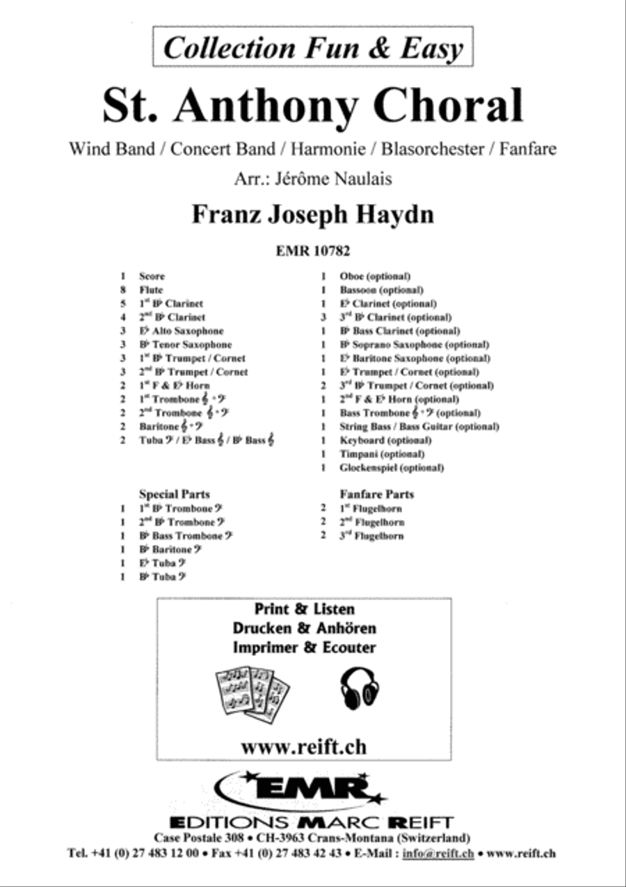 St. Anthony Choral St. Anthony Choral Concert Band scores gallery preview page 2
