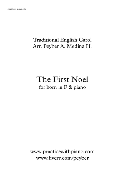 The First Noel, for horn in F and piano image number null