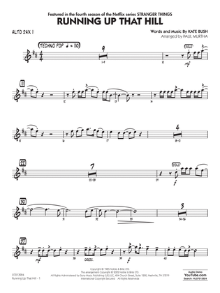 Book cover for Running Up That Hill (arr. Paul Murtha) - Alto Sax 1