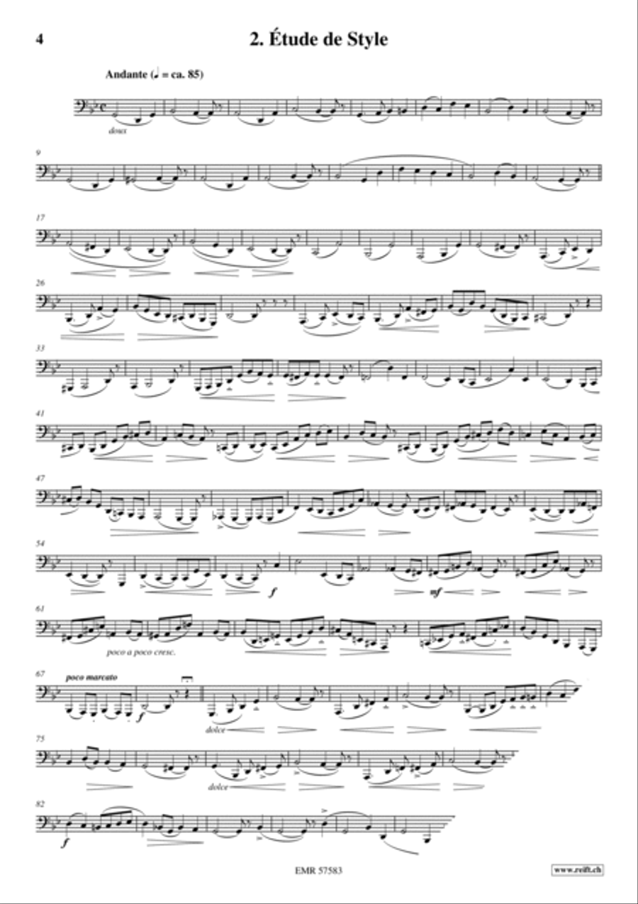 32 Etudes de Perfectionnement Tuba scores gallery preview page 4