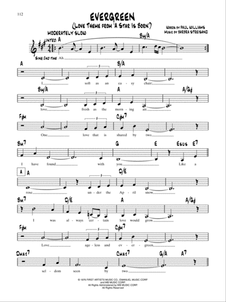 Evergreen (Love Theme From 