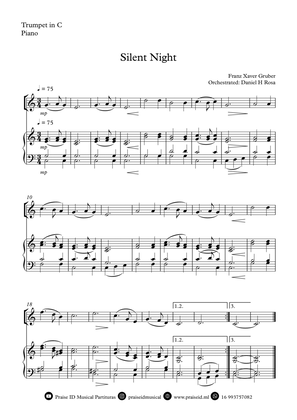 Silent Night - Christmas Carol - C Trumpet and Piano