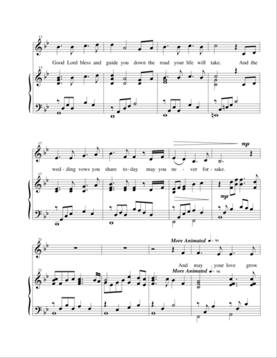 A Wedding Prayer Voice scores gallery preview page 2