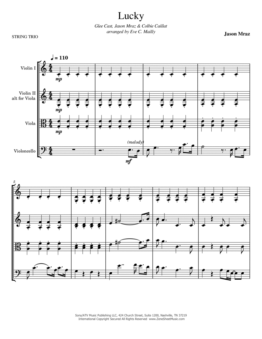Lucky String Trio scores gallery preview page 1
