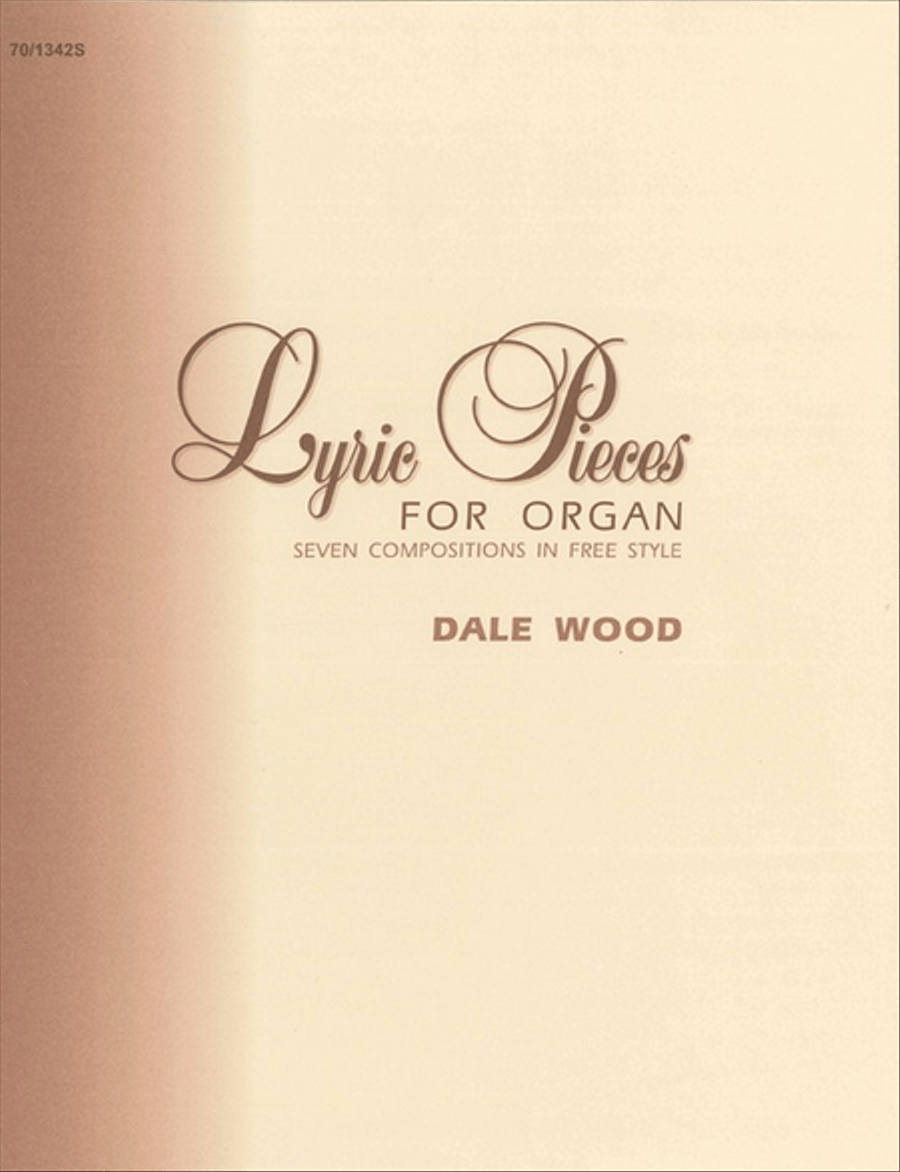 Lyric Pieces For Organ