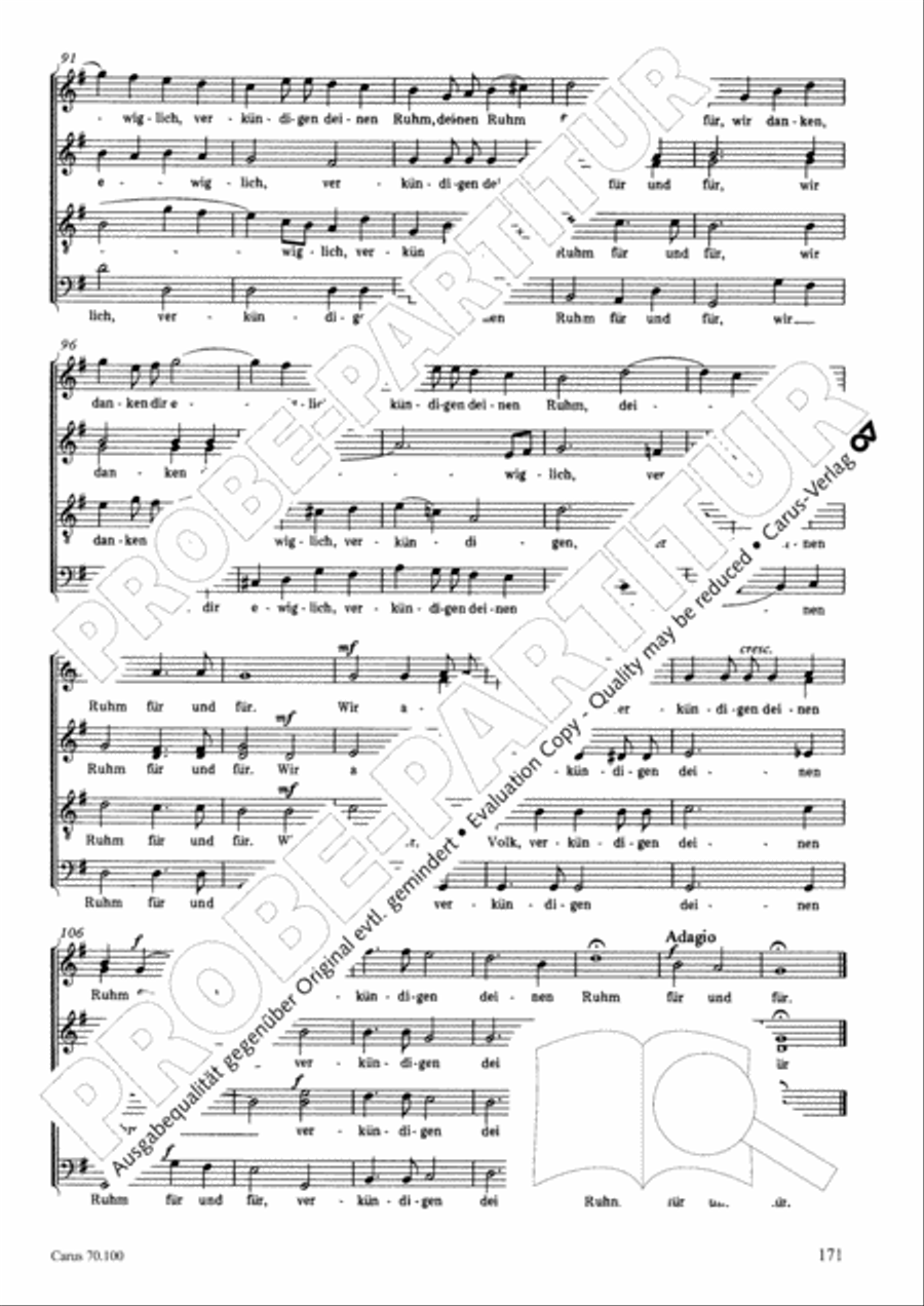 Geistliches Chorbuch der Romantik Choir scores gallery preview page 172