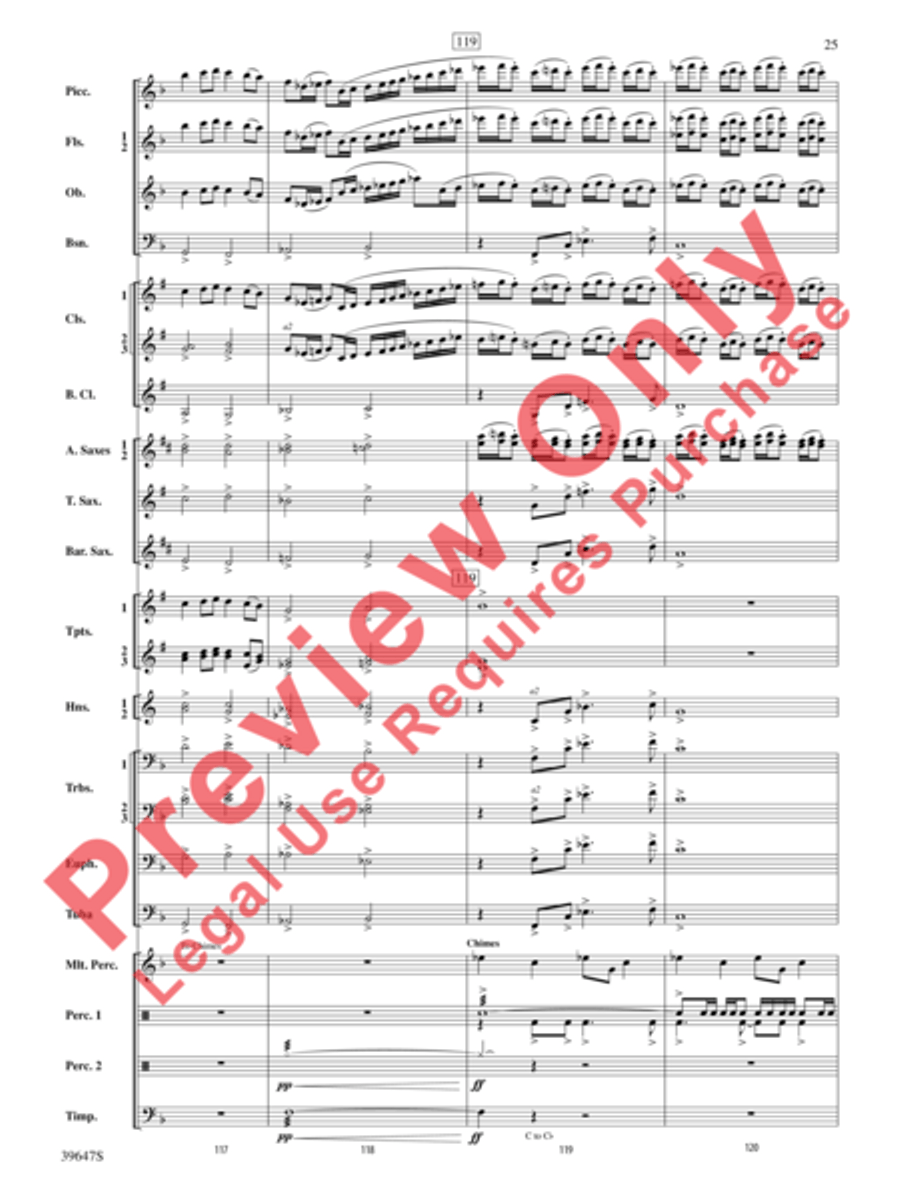 Oak Island Odyssey Concert Band scores gallery preview page 26
