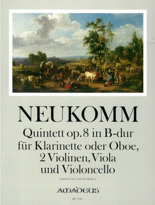 Book cover for Quintet Bb major op. 8
