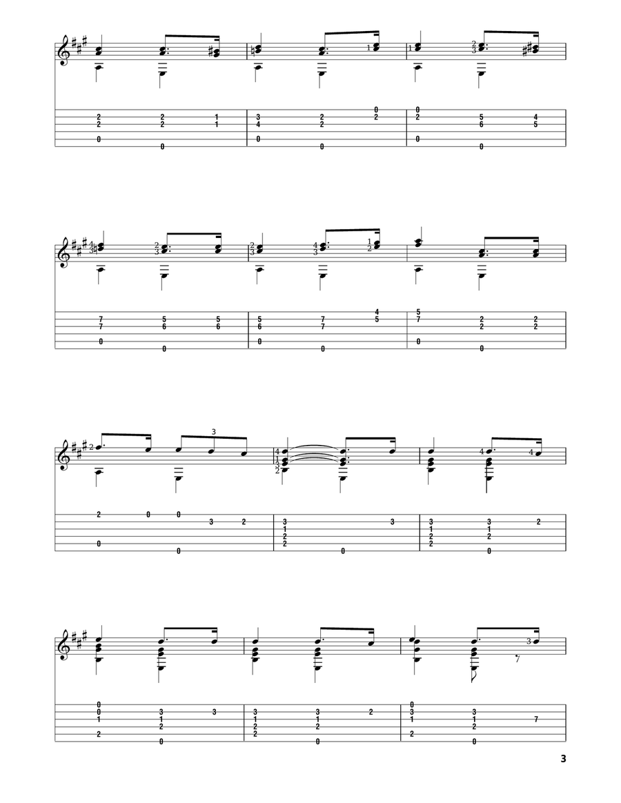 Italian National Anthem (Fratelli d'Italia) Acoustic Guitar scores gallery preview page 3