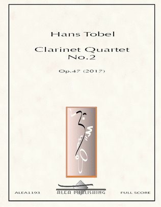 Book cover for Clarinet Quartet No. 2