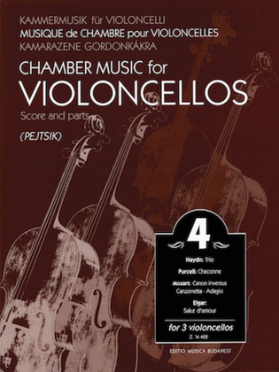 Book cover for Chamber Music for Violoncellos – Volume 4