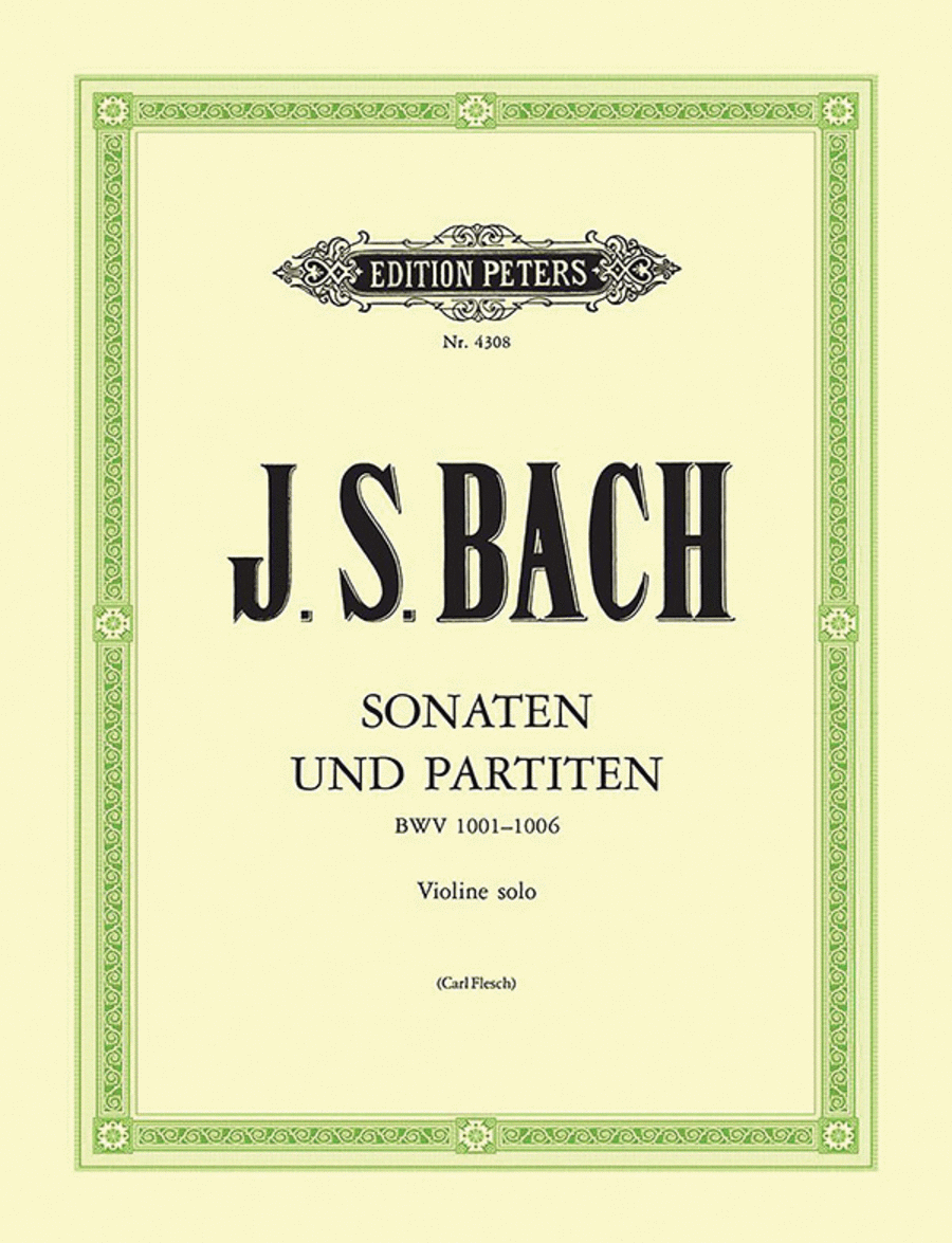 Sonatas And Partitas For Violin Solo by Johann Sebastian Bach Violin Solo - Sheet Music
