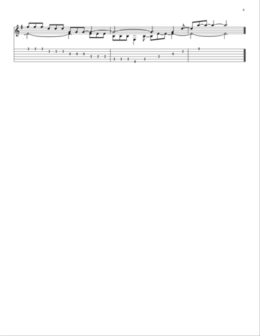 Outro in E minor (No.3) Outro in E minor (No.3) Part scores gallery preview page 6