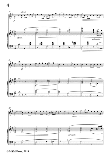 Tosti-Memorie d'amor!, for Violin and Piano image number null
