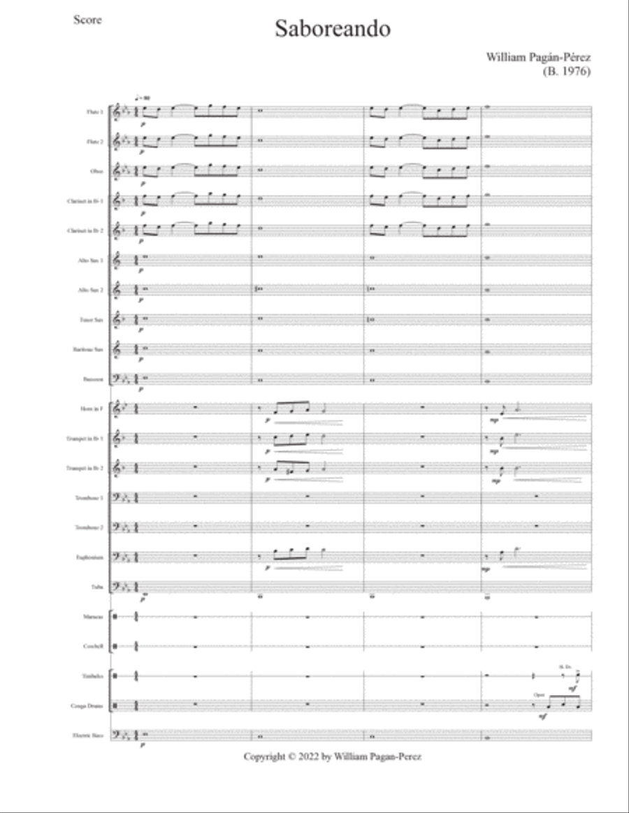 Saboreando Saboreando Concert Band scores gallery preview page 2