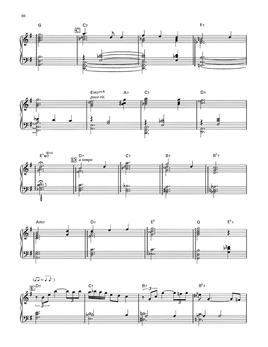 Edelweiss [Jazz version] (from The Sound Of Music) Piano Solo scores gallery preview page 2