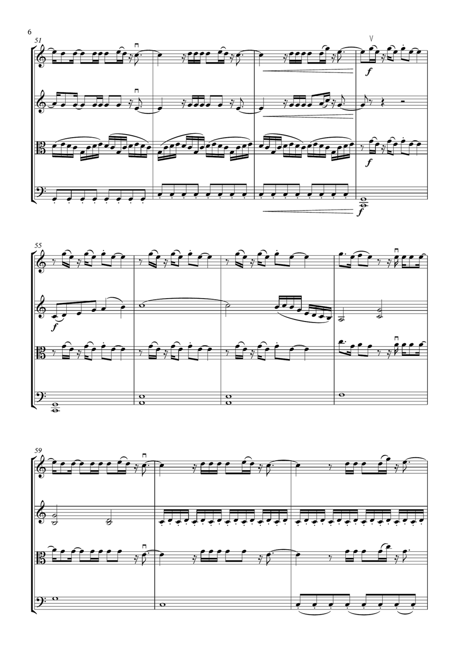 Xo Xo String Quartet scores gallery preview page 6