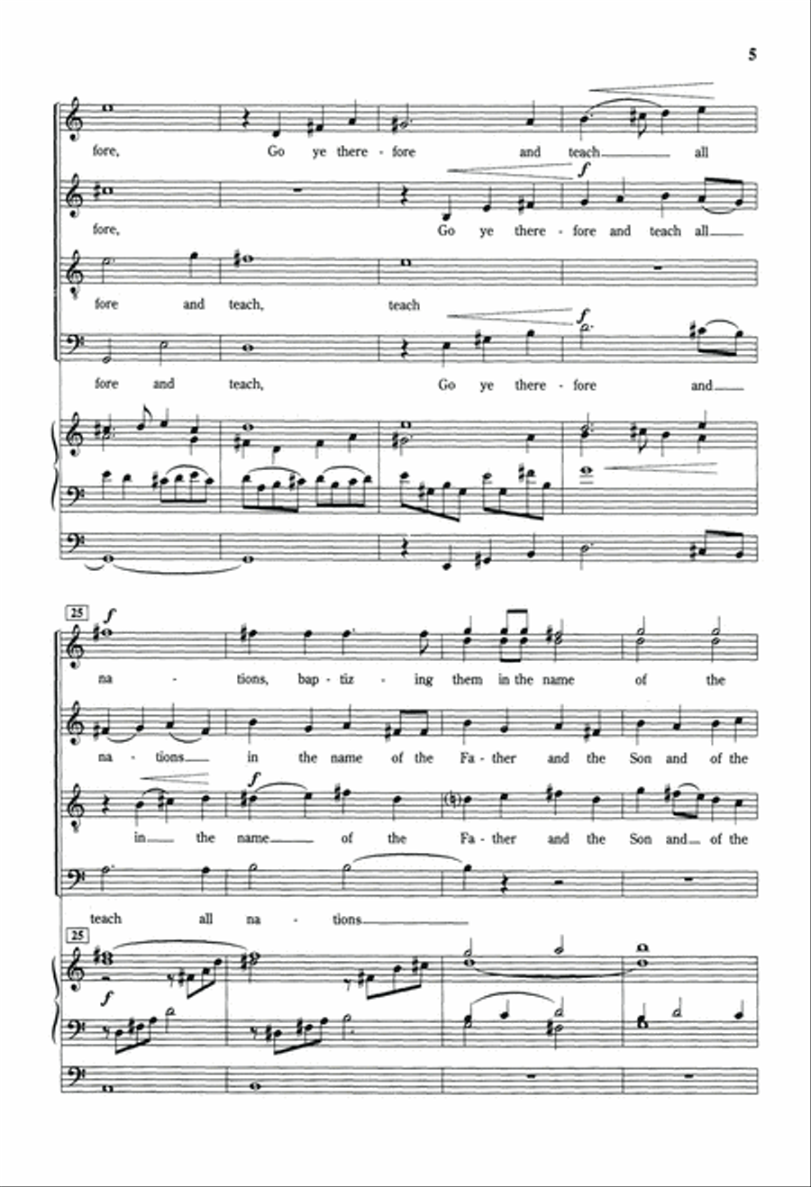 Go Ye Therefore And Teach All Nations 4-Part scores gallery preview page 4