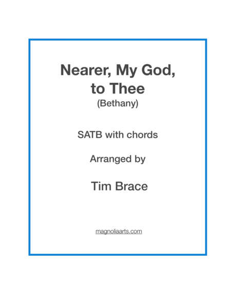 Nearer, My God, to Thee (SATB with chords) image number null