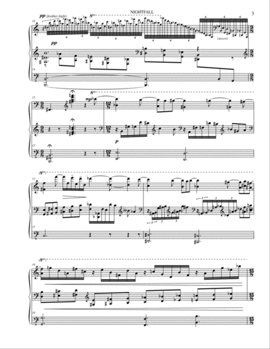 Nightfall Piano Solo scores gallery preview page 3