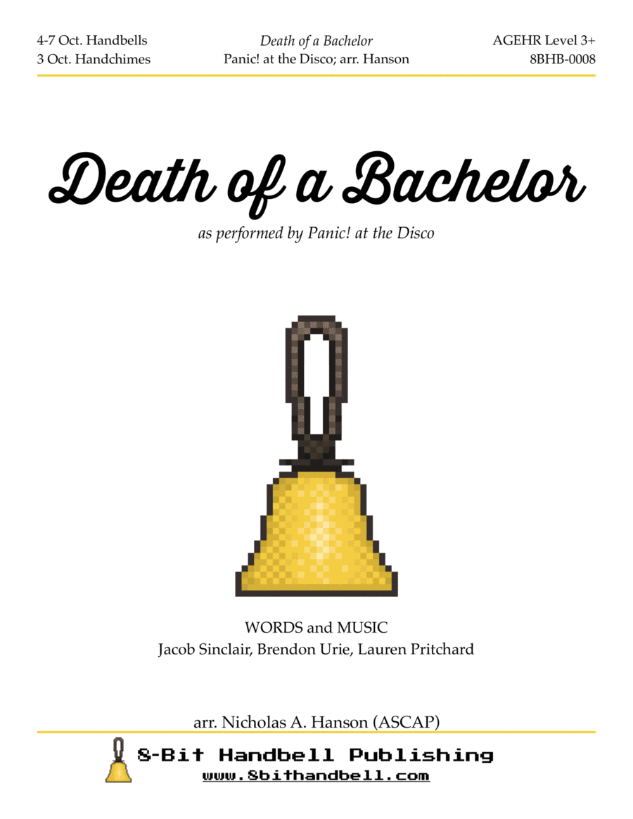 Death Of A Bachelor Handbell Choir scores gallery preview page 1