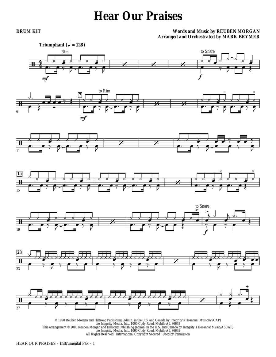 Hear Our Praises (arr. Mark Brymer) - Viola