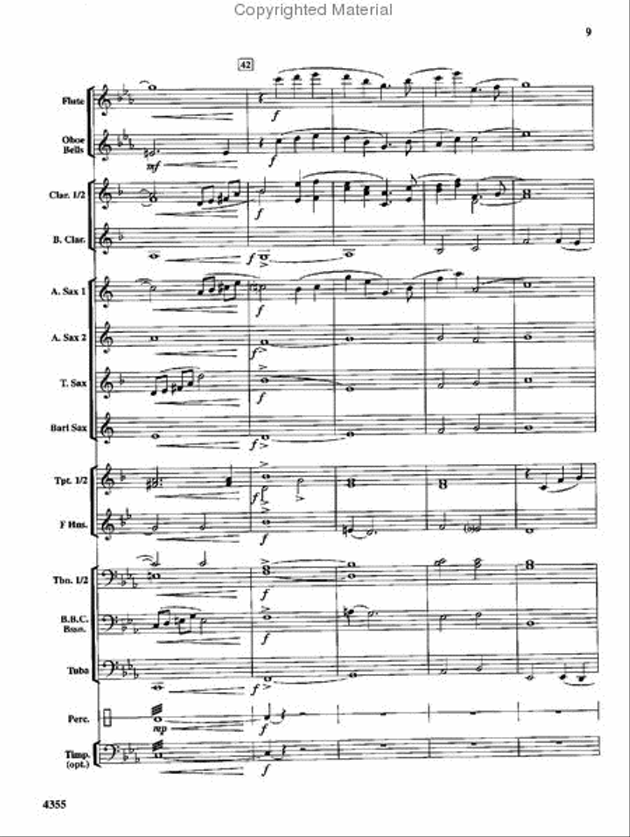 In the Shining of the Stars Concert Band scores gallery preview page 10